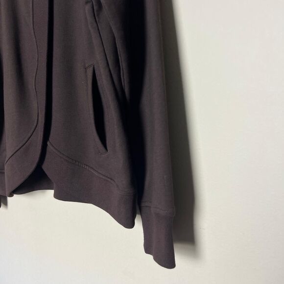 Ralph Lauren Active Wrap Sweater Womens Medium Brown Buckle with Pockets - Picture 11 of 11